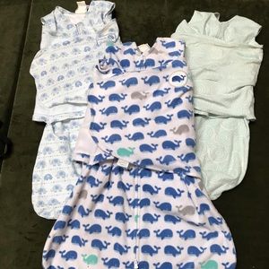 3 Halo Sleepsack Swaddles, size 3-6 months